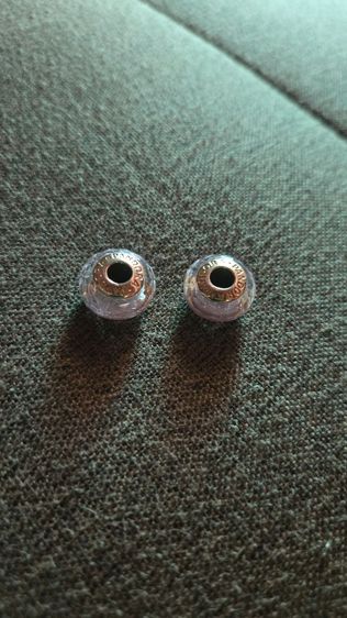 ชาร์มแพนโดร่า pandora charms สีชมพู แท้ ขายคู่ รูปที่ 2