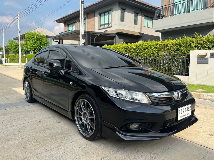Honda Civic 2013 1.8 S i-VTEC Sedan เบนซิน ไม่ติดแก๊ส เกียร์อัตโนมัติ ดำ