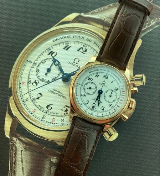 WTS OMEGA SPEEDMASTER MUSUEM COLLECTION NO.10 YG 18K NOS  รูปที่ 4