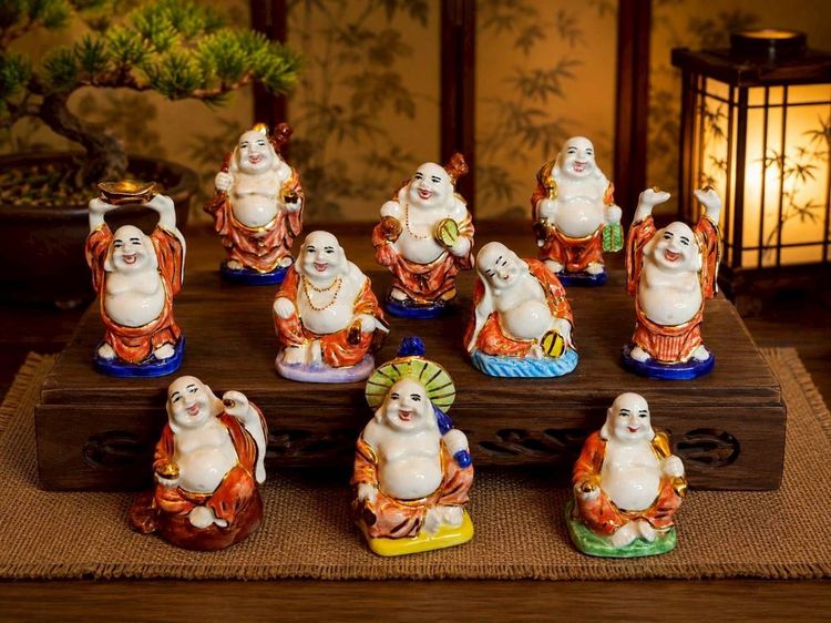 เซ็ตตุ๊กตาพระสังกัจจายน์ (Laughing Buddha) 