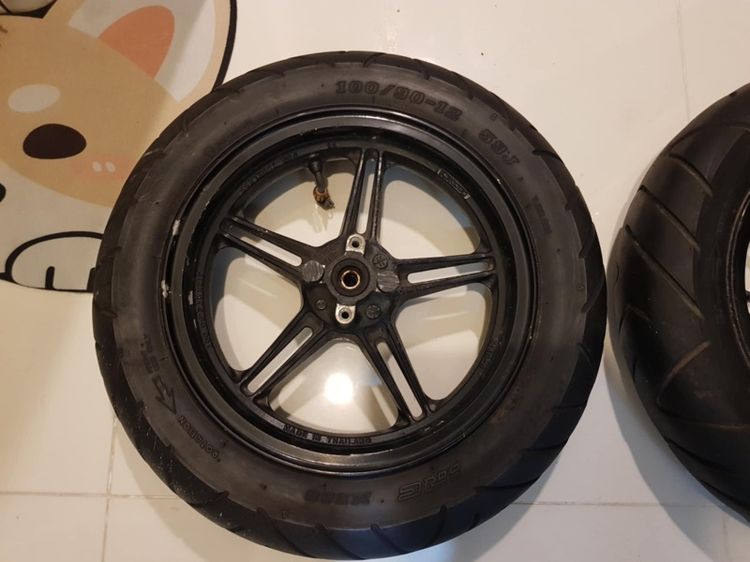 ขายล้อแม็ก kawasaki ksr พร้อมยาง รูปที่ 4