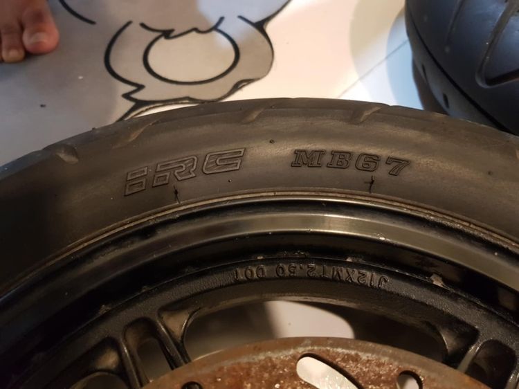 ขายล้อแม็ก kawasaki ksr พร้อมยาง รูปที่ 7