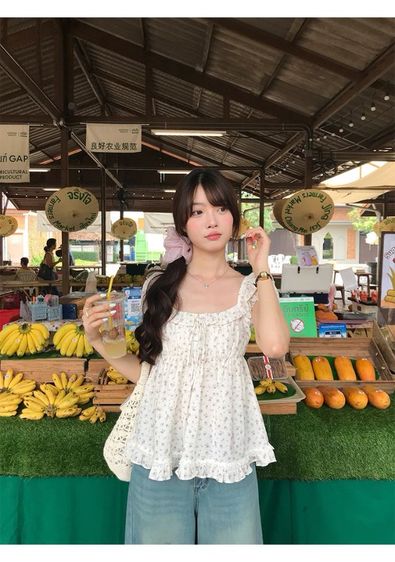 เสื้อแขนตุ๊กตาลายดอก รูปที่ 6