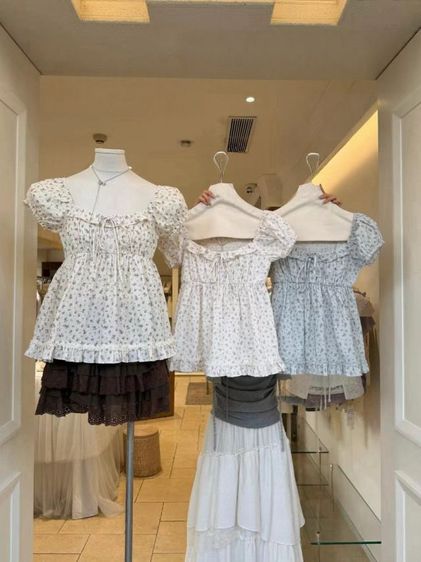 เสื้อแขนตุ๊กตาลายดอก รูปที่ 11