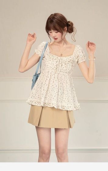 เสื้อแขนตุ๊กตาลายดอก รูปที่ 5