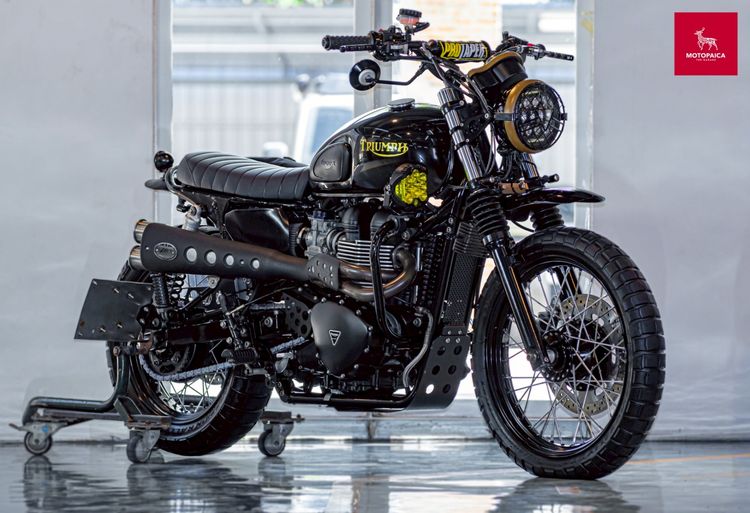 Triumph Bonneville T100 SuperCustom ปี2015 สีดำ ของแต่งแสนกว่า