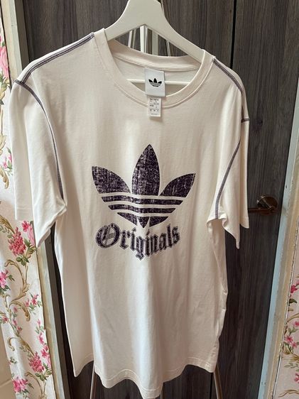 T Shirt Adidas White Logo