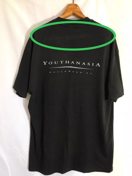เสื้อยืดวินเทจ-เสื้อ MEGADETH -YOUTHANASIA Album   ป้าย Hanes ของแท้ Official Album ไซส์ XL รูปที่ 13