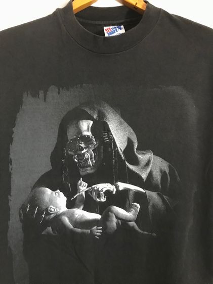 เสื้อยืดวินเทจ-เสื้อ MEGADETH -YOUTHANASIA Album   ป้าย Hanes ของแท้ Official Album ไซส์ XL รูปที่ 2