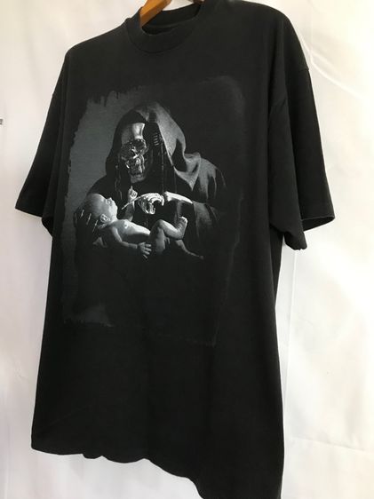 เสื้อยืดวินเทจ-เสื้อ MEGADETH -YOUTHANASIA Album   ป้าย Hanes ของแท้ Official Album ไซส์ XL รูปที่ 7