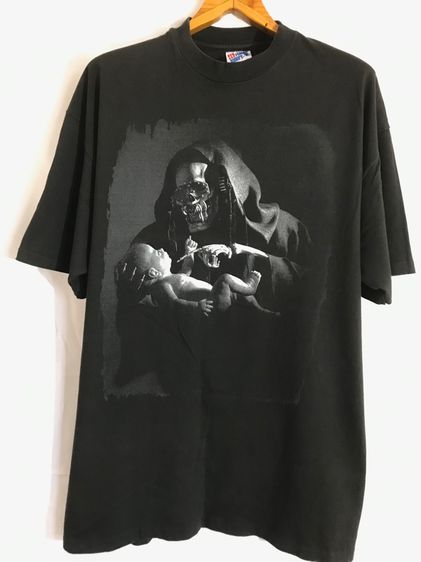 ดำ แขนสั้น เสื้อทีเชิ้ต อื่นๆ เสื้อยืดวินเทจ-เสื้อ MEGADETH -YOUTHANASIA Album   ป้าย Hanes ของแท้ Official Album ไซส์ XL
