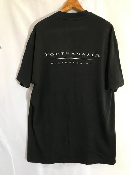 เสื้อยืดวินเทจ-เสื้อ MEGADETH -YOUTHANASIA Album   ป้าย Hanes ของแท้ Official Album ไซส์ XL รูปที่ 9