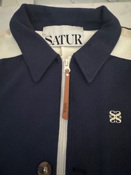 แจ็คเก็ตซิป SATUR สีกรม Size M 