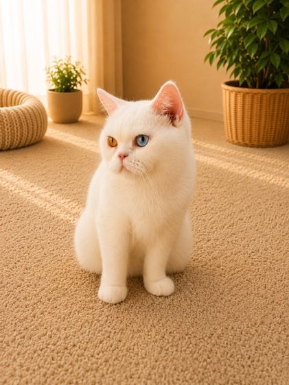 บริติช ชอร์ตแฮร์ (British Shorthair) แม่พันธุ์แท้ WCF  บริติช ชอร์ตแฮร์ ตา 2สี