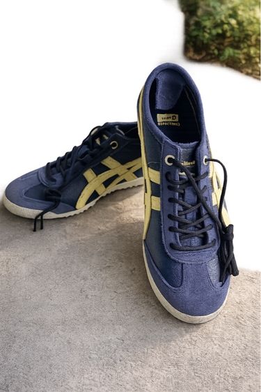 รองเท้าผ้าใบ น้ำเงิน หนังแท้ UK 6.5 | EU 40 | US 8 Onitsuka Tiger รองเท้า Onitsuka Tiker 