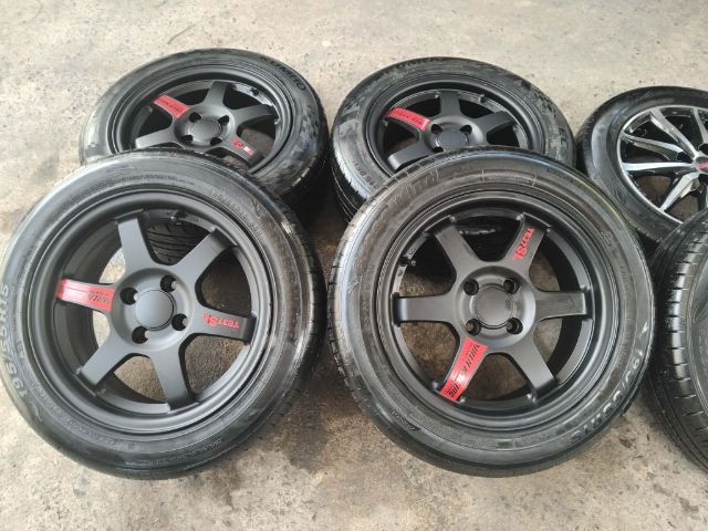 TE37 กว้าง 7 สีดำด้านพร้อมยางปี 23 รูปที่ 6