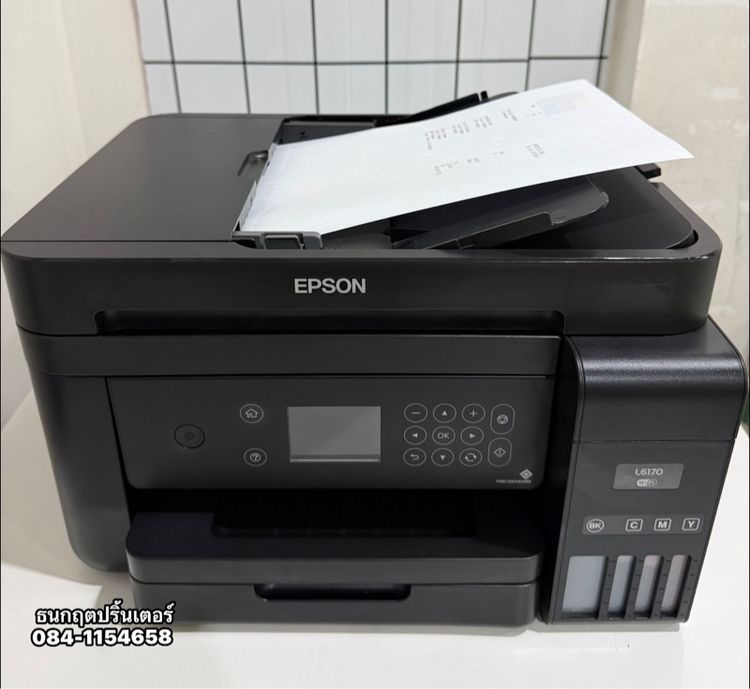 พริ้นเตอร์อิงค์เจ็ทมัลติฟังก์ชั่น ปริ้นเตอร์ EPSON L6170🌻🌻พร้อมใช้งาน Wi-Fi 🛜มือสอง♻️
