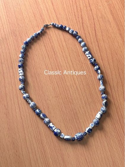 สร้อยคอ กังไสลายคราม เก่าสะสม รูปที่ 3