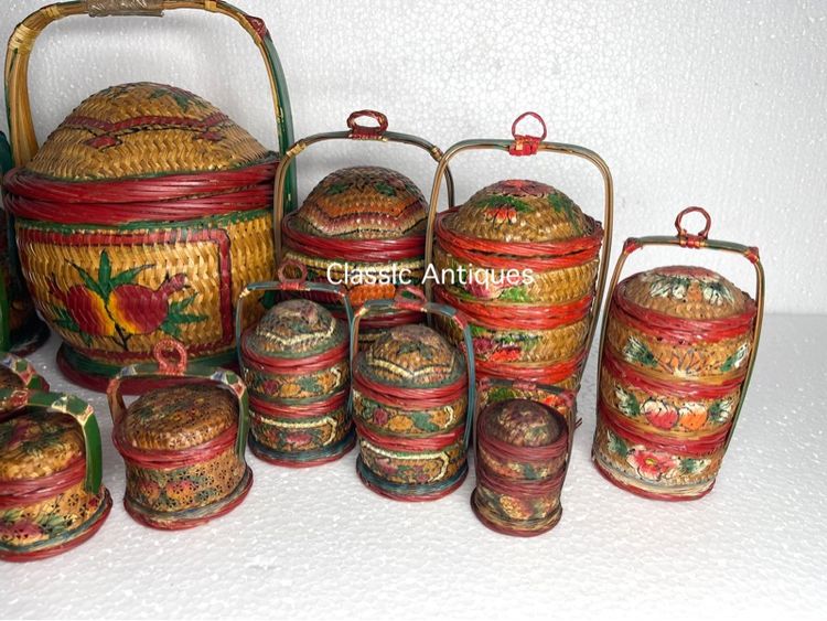 ตะกร้าจีน โบราณเก่าสะสมA13 รูปที่ 3