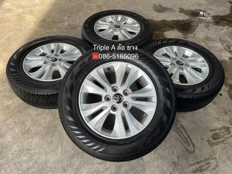 อื่นๆ อะลูมิเนียมอัลลอย 16" ✨ล้อแม็ก 5รู114✨Toyota Revo ขอบ 16 พร้อมยาง 215-65-16 Maxxis💥ปี 25💥