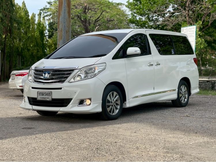 Toyota Alphard 2013 2.4 Hybrid E-Four 4WD Van เบนซิน ไม่ติดแก๊ส เกียร์อัตโนมัติ ขาว รูปที่ 2