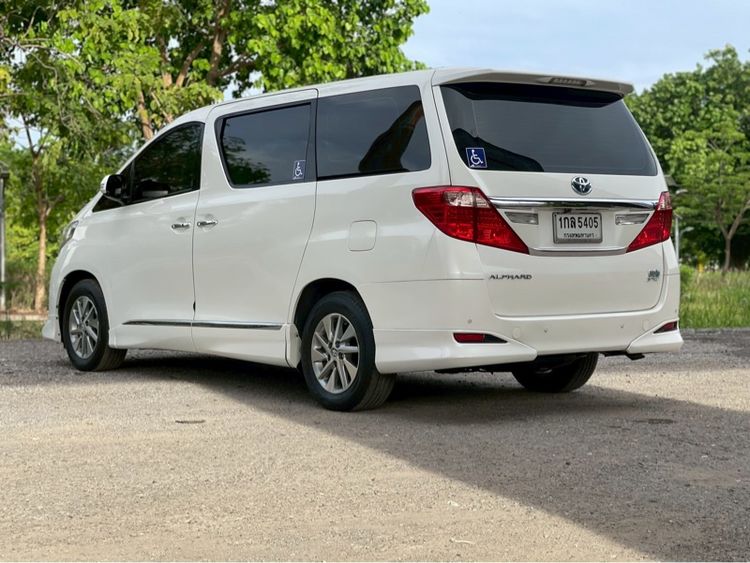 Toyota Alphard 2013 2.4 Hybrid E-Four 4WD Van เบนซิน ไม่ติดแก๊ส เกียร์อัตโนมัติ ขาว รูปที่ 4