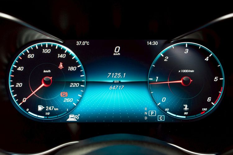 Mercedes-Benz C-Class 2019 C220 Sedan ดีเซล ไม่ติดแก๊ส เกียร์อัตโนมัติ ดำ รูปที่ 2