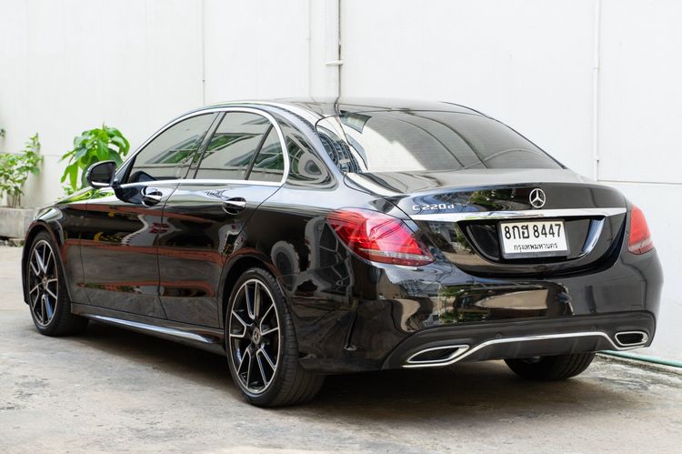 Mercedes-Benz C-Class 2019 C220 Sedan ดีเซล ไม่ติดแก๊ส เกียร์อัตโนมัติ ดำ รูปที่ 3
