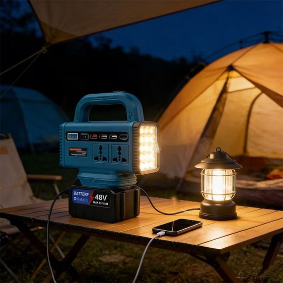 เครื่องแปลงไฟแบตเตอรี่ อินเวอร์เตอร์ไร้สาย อินเวอร์เตอร์ 300W เครื่องแปลงไฟจากแบตเครื่องมือช่าง รูปที่ 3