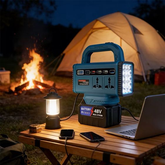เครื่องแปลงไฟแบตเตอรี่ อินเวอร์เตอร์ไร้สาย อินเวอร์เตอร์ 300W เครื่องแปลงไฟจากแบตเครื่องมือช่าง รูปที่ 5