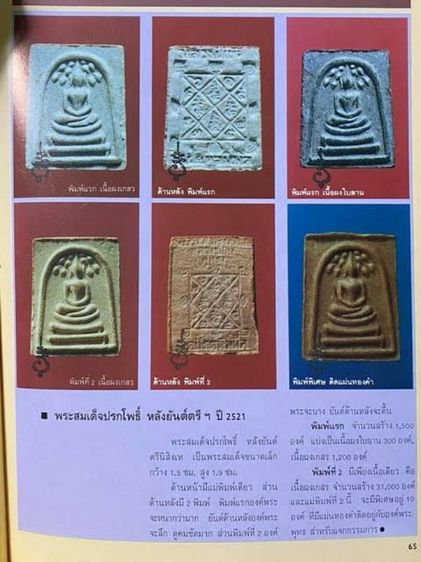 หลวงปู่โต๊ะ วัดประดู่ฉิมพลี สมเด็จคะแนนปรกโพธิ์ เนื้อผงใบลาน พิมพ์ตื้น 1ใน300 องค์ ราคา 12,000 บาท