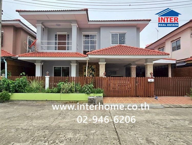 บ้านเดี่ยว 2 ชั้น 40.5 ตร.ว. หมู่บ้านเจริญลาภ5 รังสิต-คลอง8 ใกล้ตลาดนัดคลอง8 และโลตัส รังสิต คลอง 7 ถนนรังสิต-นครนายก 