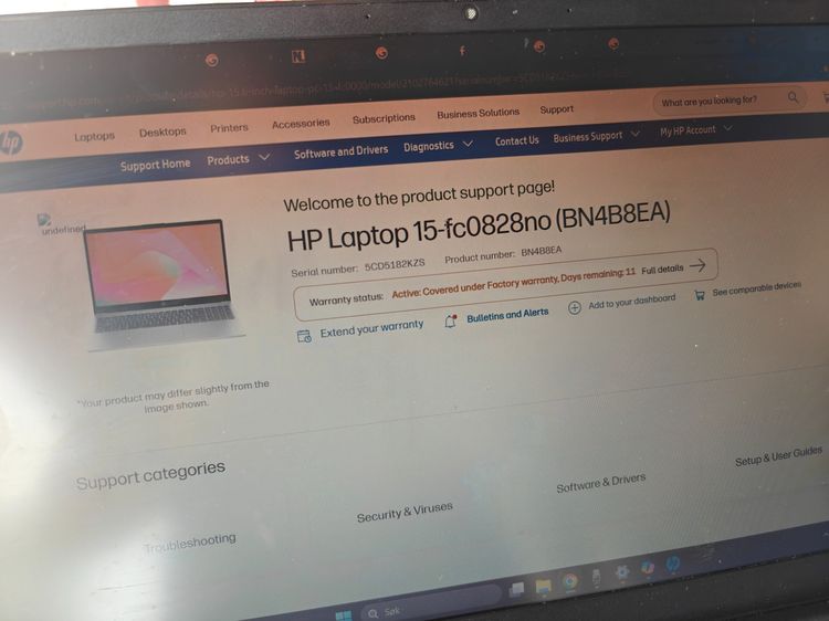 HP 15,6" 2025. Ryzen 7250 - 16gb ddr5 