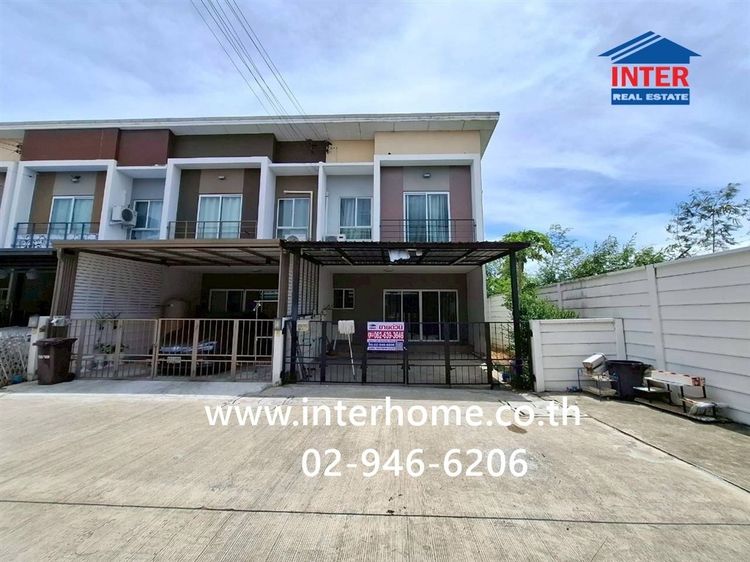 ทาวน์โฮม 2 ชั้น 25.7 ตร.ว. หมู่บ้านดิเอสเซนส์ ชัยพฤกษ์-วงแหวน ใกล้โชคชัย ทวีเจริญ ซุปเปอร์สโตร์ ถนนบ้านกล้วย-ไทรน้อย ไทรน้อย นนทบุรี