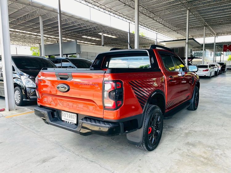 Ford Ranger 2024 2.0 Bi-Turbo 4WD Stormtrak Pickup ดีเซล ไม่ติดแก๊ส เกียร์อัตโนมัติ ส้ม รูปที่ 4