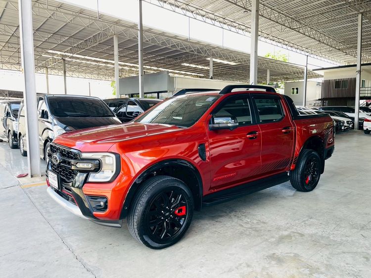 รถ Ford Ranger 2.0 Bi-Turbo 4WD Stormtrak สี ส้ม