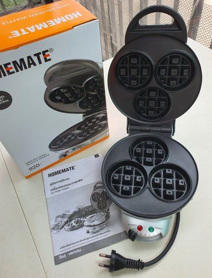 เครื่องอบขนมวาฟเฟิล 3 หลุม Homemate