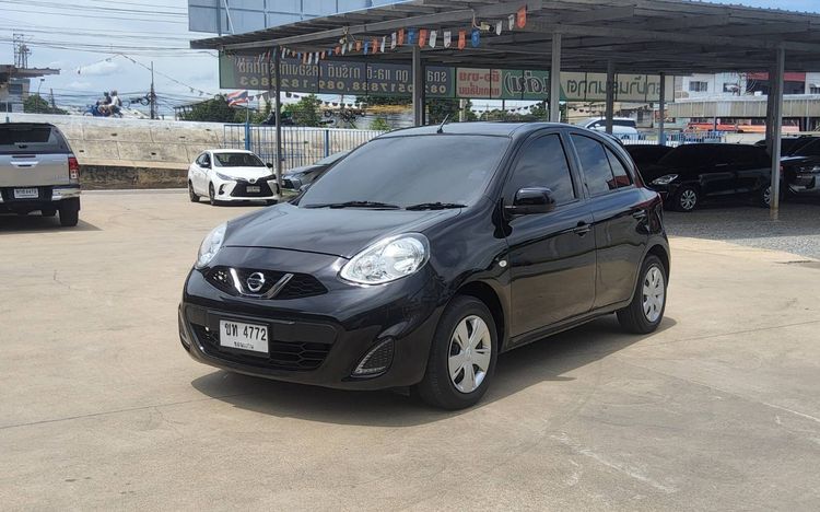 Nissan March 2018 1.2 E Sedan เบนซิน ไม่ติดแก๊ส เกียร์อัตโนมัติ ดำ