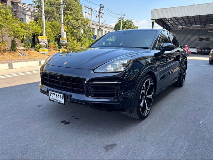 Porsche Cayenne 2021 3.0 E-Hybrid 4WD Utility-car ปลั๊กอินไฮบริด (PHEV) ไม่ติดแก๊ส เกียร์อัตโนมัติ ดำ รูปที่ 3