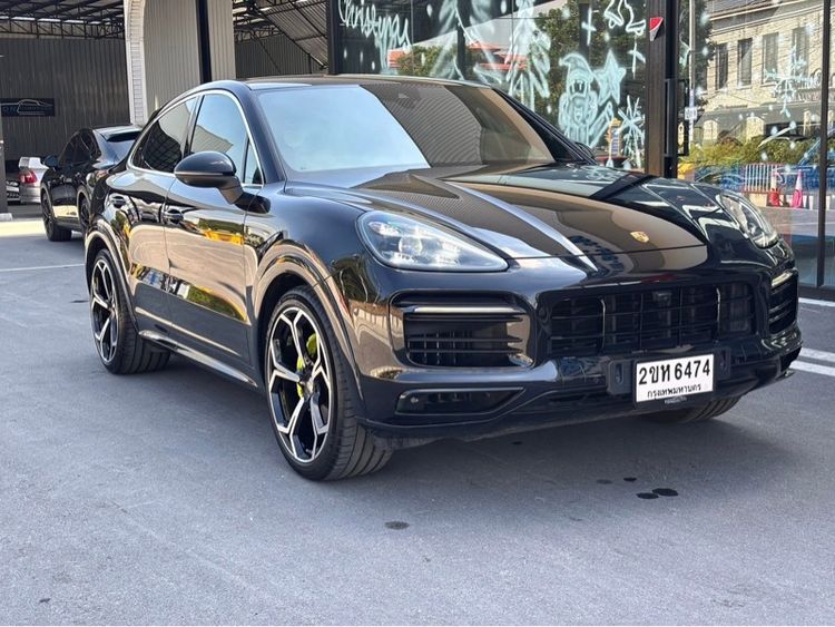 Porsche Cayenne 2021 3.0 E-Hybrid 4WD Utility-car ปลั๊กอินไฮบริด (PHEV) ไม่ติดแก๊ส เกียร์อัตโนมัติ ดำ รูปที่ 2