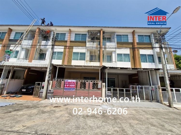 ทาวนโฮม 3 ชั้น 19 ตร.ว. เดอะทรัสต์ ซิตี้ งามวงศ์วาน25 ใกล้วัดบัวขวัญ ซอยงามวงศ์วาน25 ถนนงามวงศ์วาน ถนนสามัคคี เมืองนนทบุรี นนทบุรี
