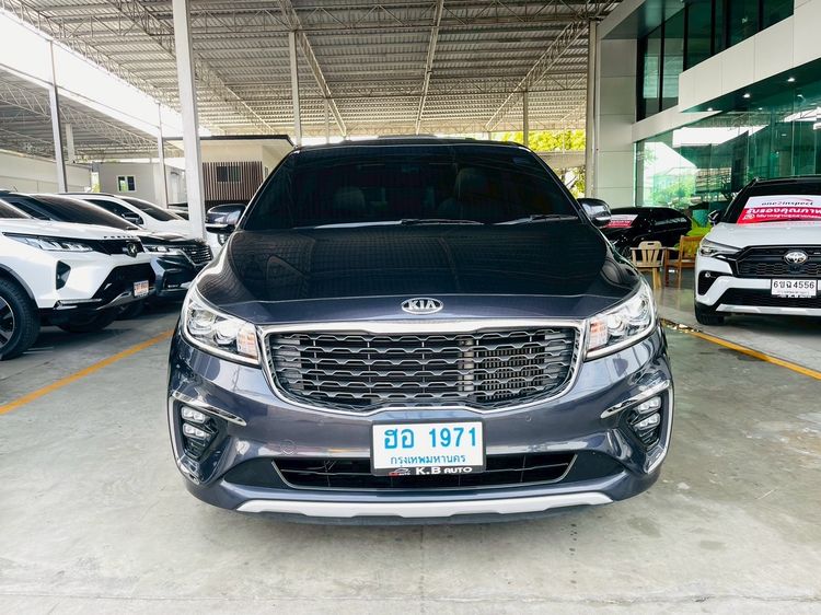 Kia Grand Carnival 2018 2.2 SXL Van ดีเซล ไม่ติดแก๊ส เกียร์อัตโนมัติ เทา รูปที่ 3