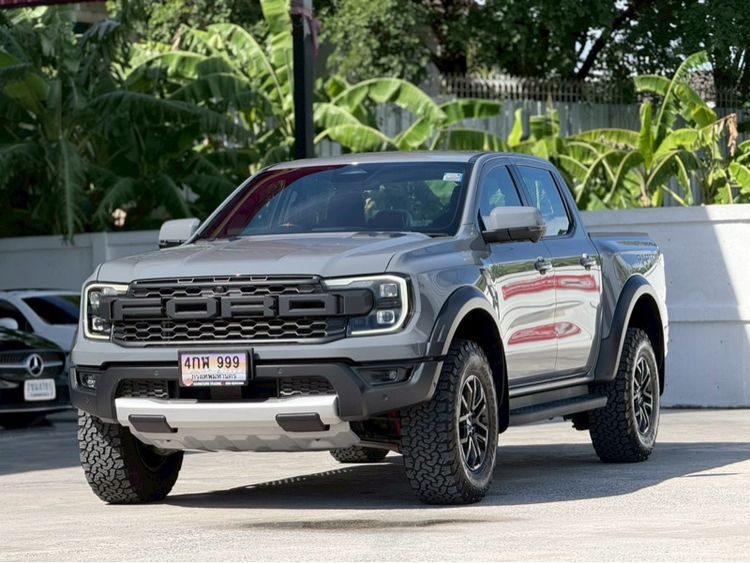 Ford Ranger 2022 Raptor 3.0 4WD Pickup เบนซิน ไม่ติดแก๊ส เกียร์อัตโนมัติ เทา รูปที่ 3