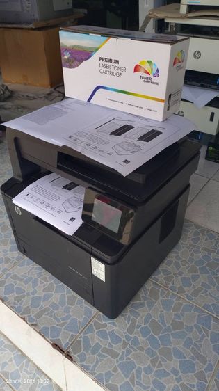 พริ้นเตอร์และสแกนเนอร์ HP Laserjet 400 MFP M425dw Wifi ได้ ขาว-ดํา มือสองพร้อมใช้งาน