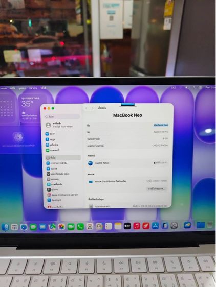 MacBook Neo 13  A18 Pro chip 6C CPU5C GPU8GB 256GB Silver 2026 รูปที่ 3