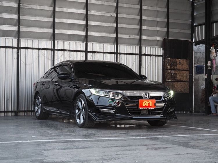 Honda Accord 2021 2.0 Hybrid Tech i-VTEC Sedan ไฮบริด ไม่ติดแก๊ส เกียร์อัตโนมัติ ดำ รูปที่ 2