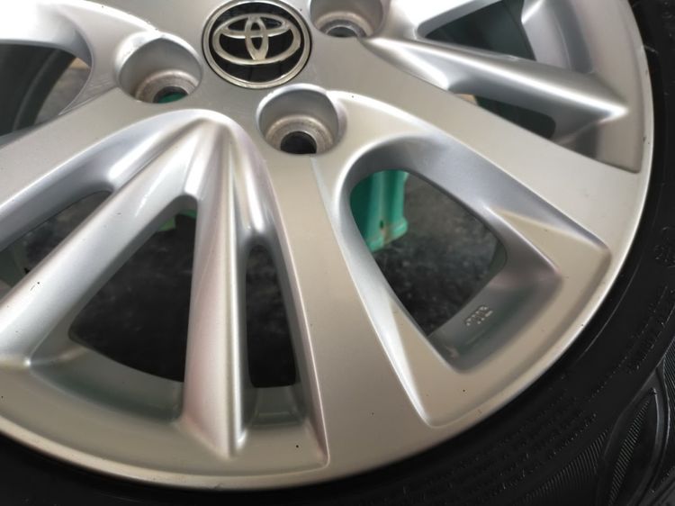 แม็กโตโยต้า ขอบ15 สีเดิม พร้อมยางดันลอป 185 60 15 ปี23 ใส่ vios yaris รูปที่ 6
