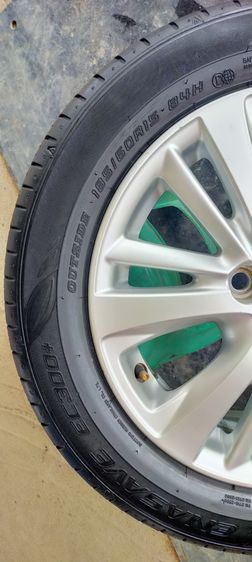 แม็กโตโยต้า ขอบ15 สีเดิม พร้อมยางดันลอป 185 60 15 ปี23 ใส่ vios yaris รูปที่ 8