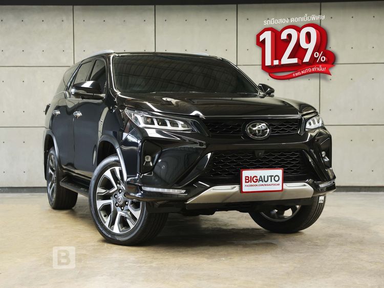 Toyota Fortuner 2022 2.8 LEGENDER 2WD AT Utility-car ดีเซล ไม่ติดแก๊ส เกียร์อัตโนมัติ ดำ
