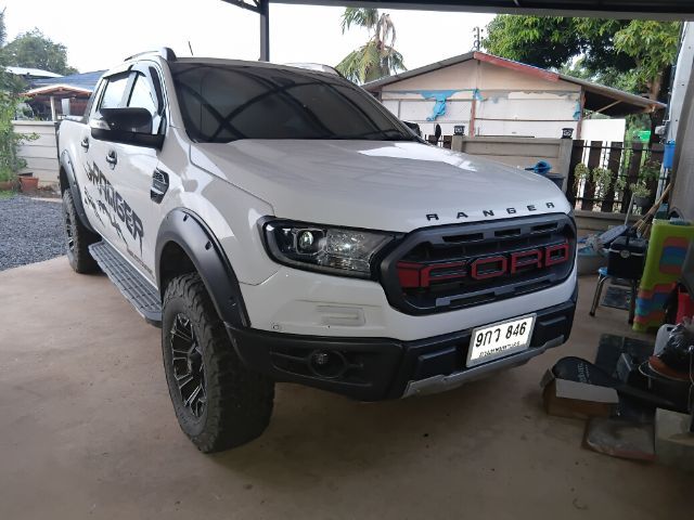 Ford Ranger 2020 2.0 Bi-Turbo Hi-Rider Wildtrak Pickup ดีเซล ไม่ติดแก๊ส เกียร์อัตโนมัติ ขาว รูปที่ 3